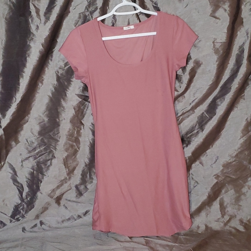 Pink T-Shirt Dress